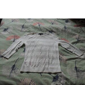 White sweater Banana republic, XS, openwork, NEW